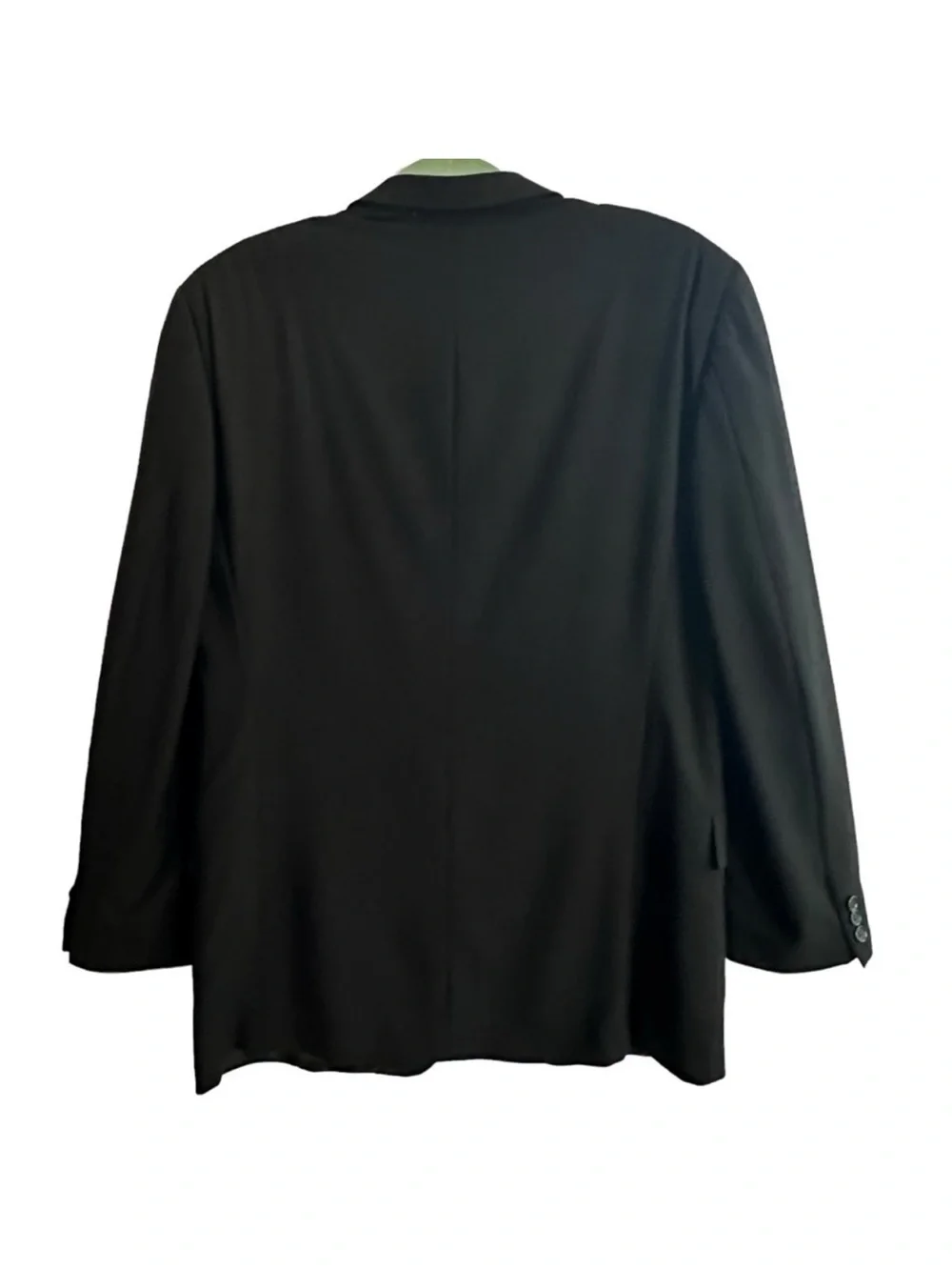 ERMENEGILDO ZEGNA WOOL CLASSIC BLACK BLAZER SIZE 44